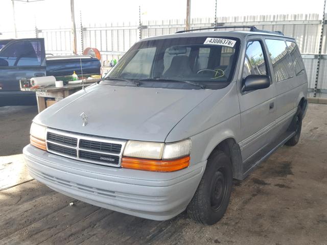 2B4GH2538PR194716 - 1993 DODGE CARAVAN GRAY photo 2