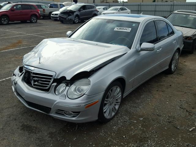 WDBUF56X38B216313 - 2008 MERCEDES-BENZ E 350 SILVER photo 2