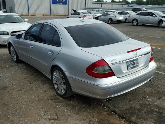 WDBUF56X38B216313 - 2008 MERCEDES-BENZ E 350 SILVER photo 3