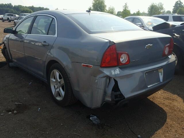 1G1ZG57B69F117236 - 2009 CHEVROLET MALIBU LS Сұр фото 3