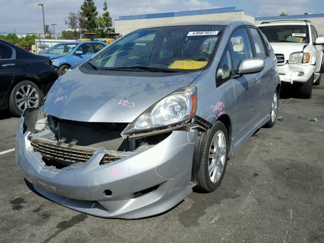 JHMGE8H63BS010261 - 2011 HONDA FIT SPORT SILVER photo 2