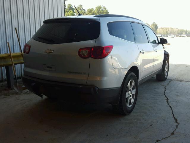 1GNKRGED0CJ265378 - 2012 CHEVROLET TRAVERSE L SILVER photo 4