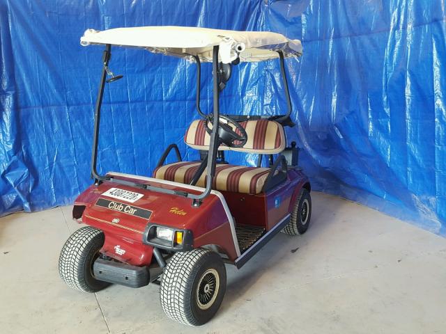 7A0232179386 - 2002 CLUB GOLF CART MAROON photo 2