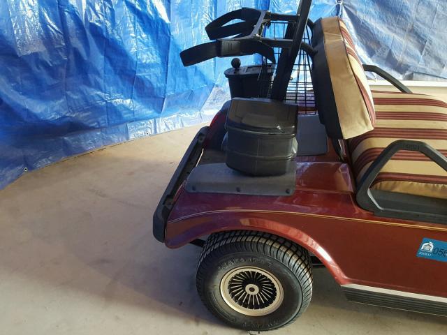 7A0232179386 - 2002 CLUB GOLF CART MAROON photo 6