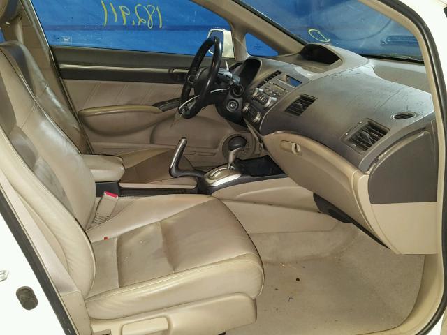 2HGFA16929H500500 - 2009 HONDA CIVIC EXL 白色 照片 5