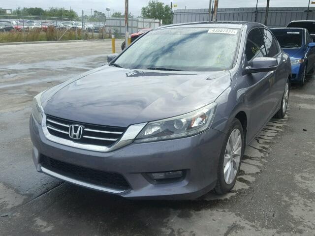 1HGCR3F87FA023636 - 2015 HONDA ACCORD GRAY photo 2