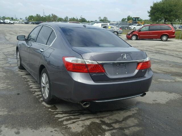 1HGCR3F87FA023636 - 2015 HONDA ACCORD GRAY photo 3