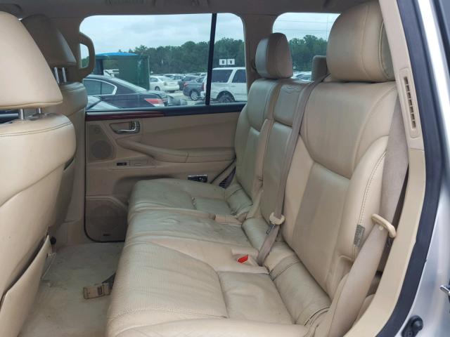 JTJHY00W784005844 - 2008 LEXUS LX 570 SILVER photo 6