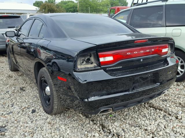 2C3CDXAT6DH642781 - 2013 DODGE CHARGER PO BLACK photo 3