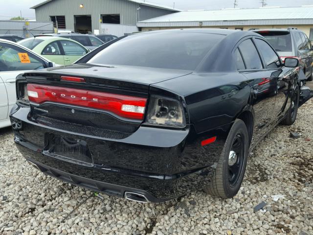 2C3CDXAT6DH642781 - 2013 DODGE CHARGER PO BLACK photo 4