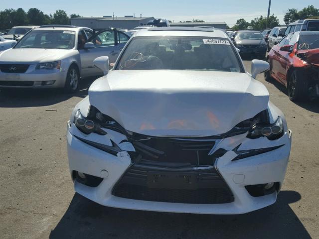 JTHCF1D29E5007292 - 2014 LEXUS IS 250 WHITE photo 7