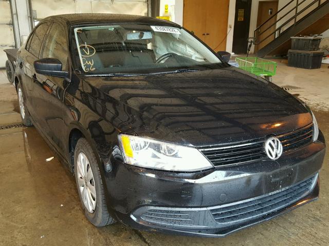 3VW2K7AJ2EM373092 - 2014 VOLKSWAGEN JETTA BASE BLACK photo 1