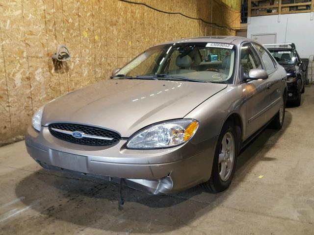 1FAFP56U55A265985 - 2005 FORD TAURUS SEL GOLD photo 2