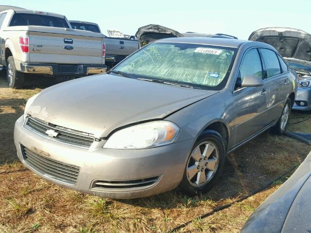 2G1WT58K779379236 - 2007 CHEVROLET IMPALA LT TAN photo 2