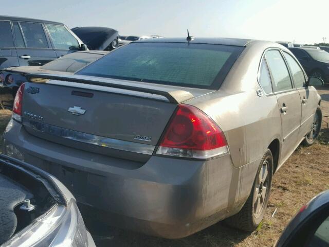 2G1WT58K779379236 - 2007 CHEVROLET IMPALA LT TAN photo 4