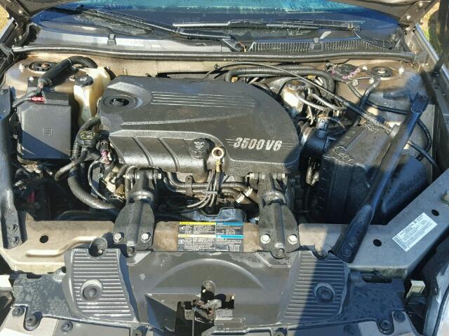 2G1WT58K779379236 - 2007 CHEVROLET IMPALA LT TAN photo 7