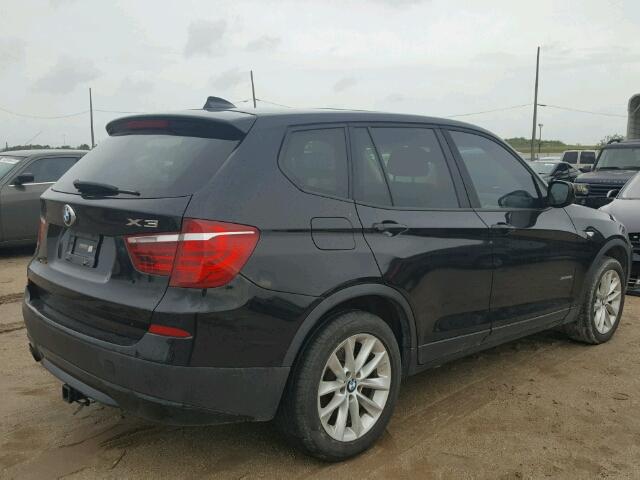 5UXWX9C52D0A27029 - 2013 BMW X3 XDRIVE2 BLACK photo 4