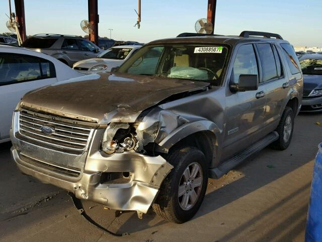 1FMEU63EX8UA11334 - 2008 FORD EXPLORER X GRAY photo 2