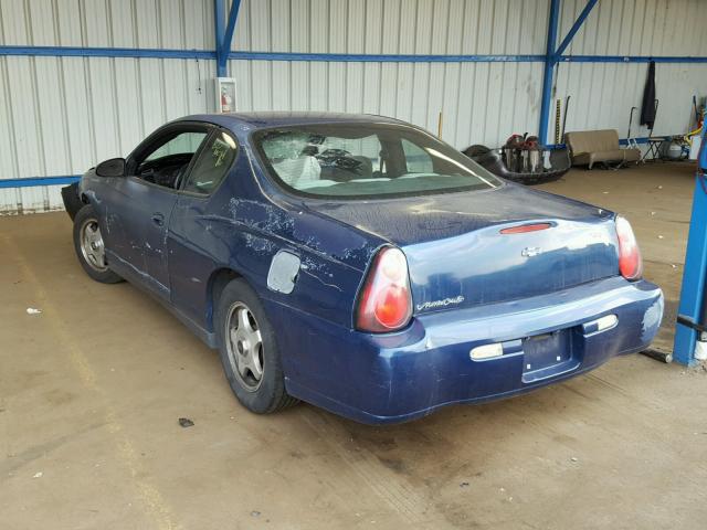 2G1WW12E159284574 - 2005 CHEVROLET MONTE CARL ლურჯი ფოტო 3