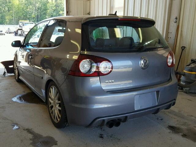 WVWEV71K96W097611 - 2006 VOLKSWAGEN NEW GTI GRAY photo 3