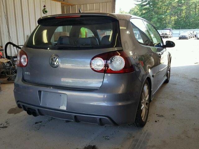 WVWEV71K96W097611 - 2006 VOLKSWAGEN NEW GTI GRAY photo 4