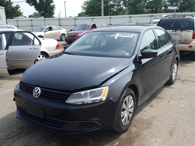 3VW2K7AJ4DM228179 - 2013 VOLKSWAGEN JETTA BASE Սև լուսանկար 2