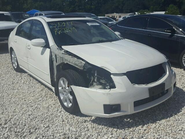 1N4BA41E87C822969 - 2007 NISSAN MAXIMA SE WHITE photo 1