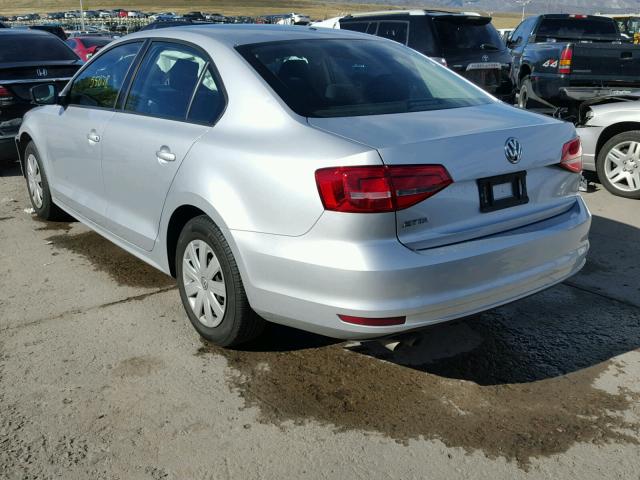 3VW2K7AJ8FM357898 - 2015 VOLKSWAGEN JETTA BASE 银色 照片 3