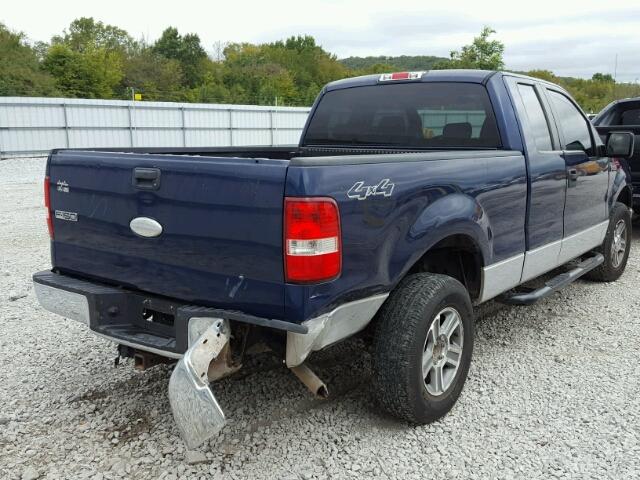 1FTPX14V37KC87080 - 2007 FORD F150 BLUE photo 4