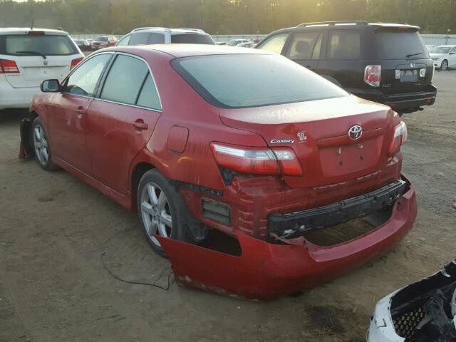 4T1BE46K77U089915 - 2007 TOYOTA CAMRY NEW RED photo 3