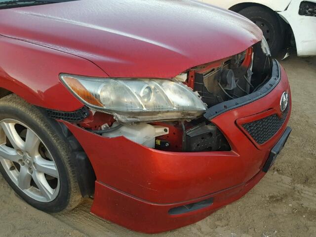 4T1BE46K77U089915 - 2007 TOYOTA CAMRY NEW RED photo 9