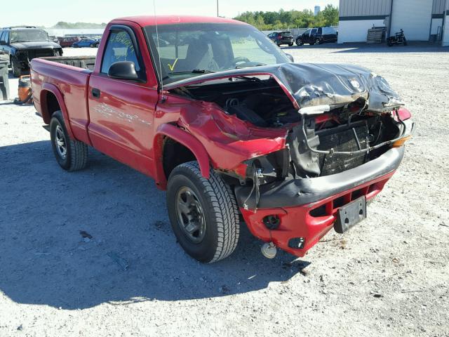 1B7GG36X12S540917 - 2002 DODGE DAKOTA SPO RED photo 1