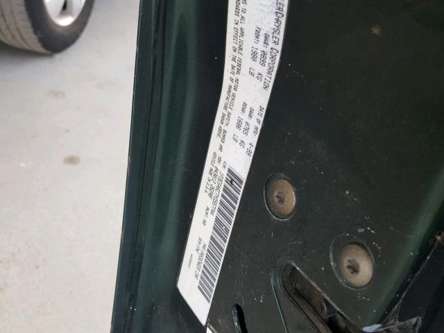 1P3ES46C7YD557744 - 2000 PLYMOUTH NEON BASE 绿色 照片 10