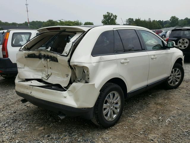 2FMDK48C88BA16390 - 2008 FORD EDGE SEL WHITE photo 4