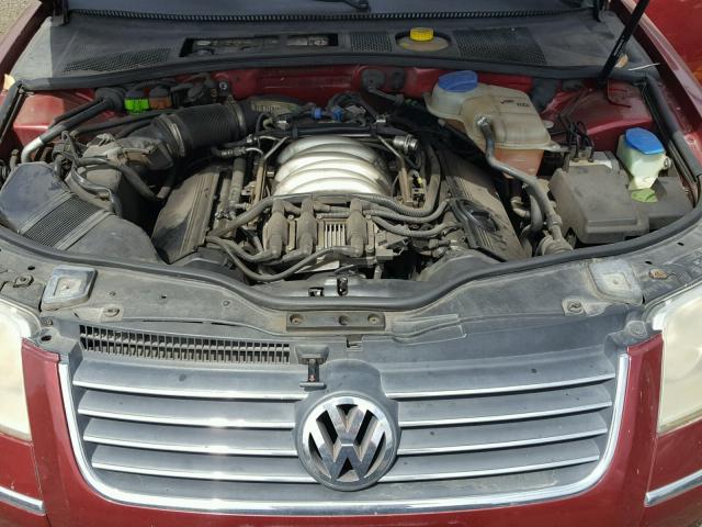 WVWWH63B91E241546 - 2001 VOLKSWAGEN PASSAT GLX MAROON photo 7
