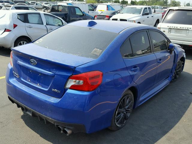 JF1VA1B6XG9826151 - 2016 SUBARU WRX BLUE photo 4