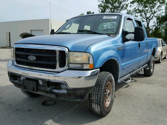 1FTNW21L23EC16318 - 2003 FORD F250 SUPER BLUE photo 2