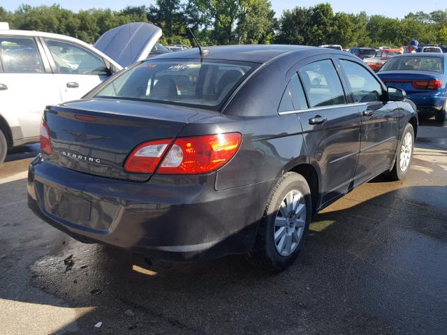 1C3LC46K08N242987 - 2008 CHRYSLER SEBRING LX BLACK photo 4