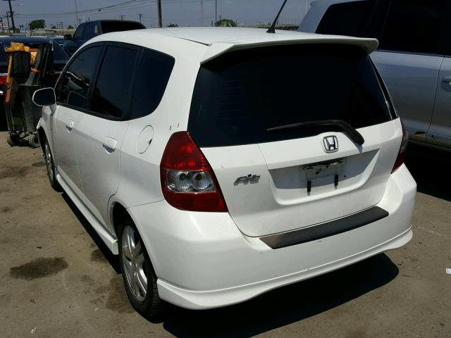 JHMGD386X7S016152 - 2007 HONDA FIT S 白色 照片 3