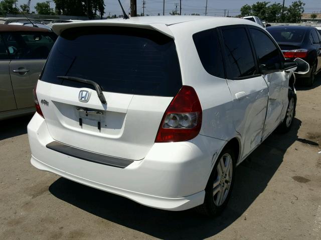 JHMGD386X7S016152 - 2007 HONDA FIT S 白色 照片 4