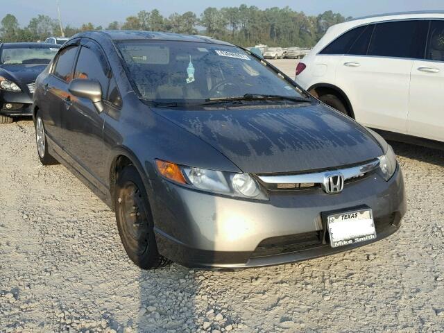 2HGFA16558H524219 - 2008 HONDA CIVIC LX GRAY photo 1