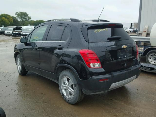 KL7CJLSBXFB058895 - 2015 CHEVROLET TRAX 1LT BLACK photo 3