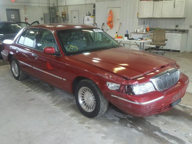 2MEFM75W5YX714366 - 2000 MERCURY GRAND MARQ RED photo 1