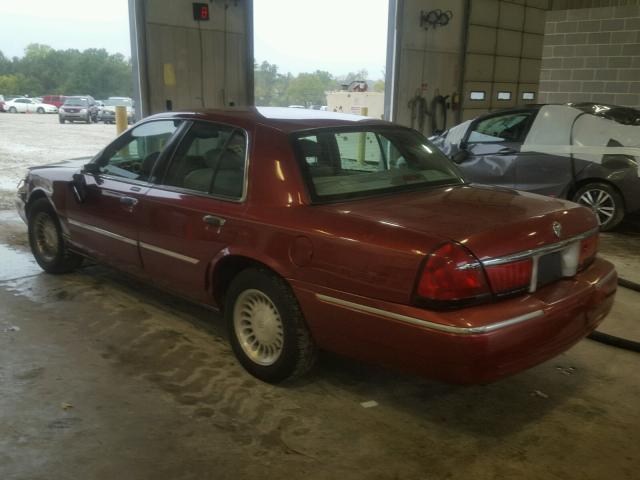 2MEFM75W5YX714366 - 2000 MERCURY GRAND MARQ RED photo 3