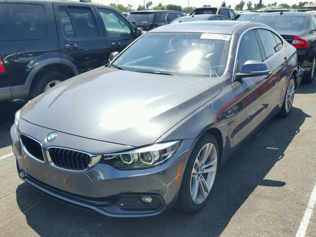 WBA4J1C58JBG77752 - 2018 BMW 430I GRAN CHARCOAL photo 2