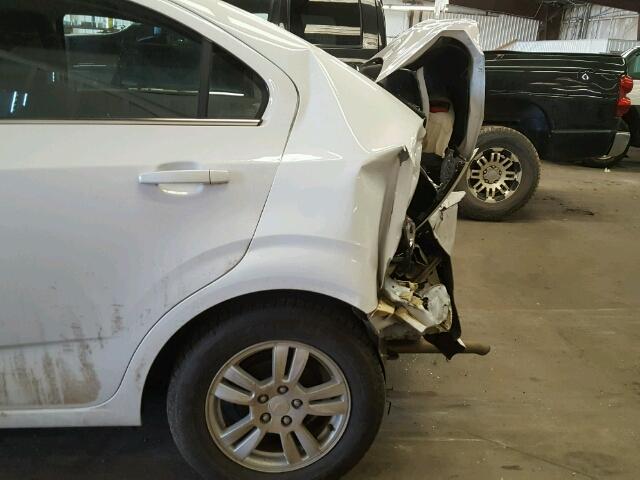 1G1JC5SH6D4167434 - 2013 CHEVROLET SONIC LT WHITE photo 10