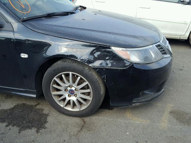 YS3FB46YX91003710 - 2009 SAAB 9-3 2.0T BLACK photo 9