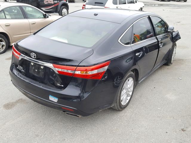 4T1BK1EB1FU184493 - 2015 TOYOTA AVALON XLE BLACK photo 4