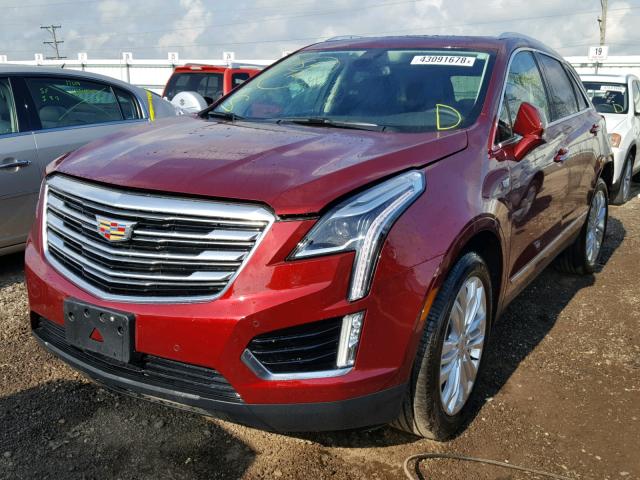 1GYKNERS8JZ108434 - 2018 CADILLAC XT5 PREMIU BURGUNDY photo 2