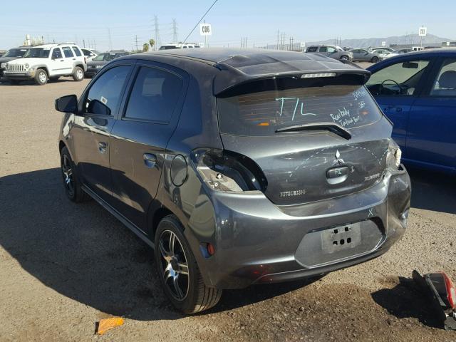 ML32A4HJ3EH014478 - 2014 MITSUBISHI MIRAGE ES CHARCOAL photo 3